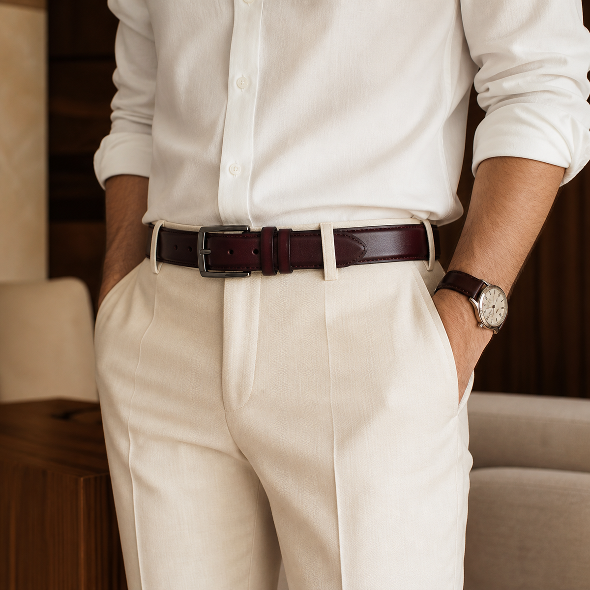 Valenric Western Cowskin Belt — imagem secundária