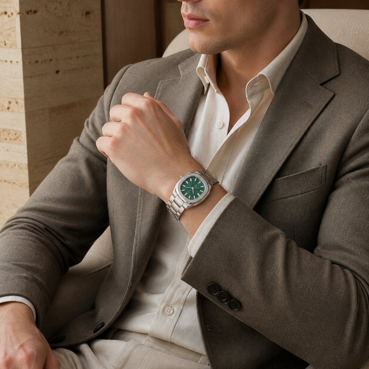 Valenric Celeste Steel Watch — imagem secundária