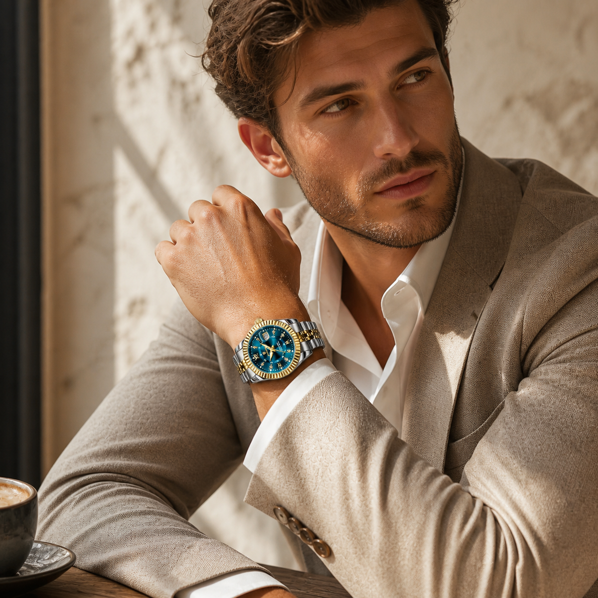Valenric Celeste Steel Watch — imagem secundária