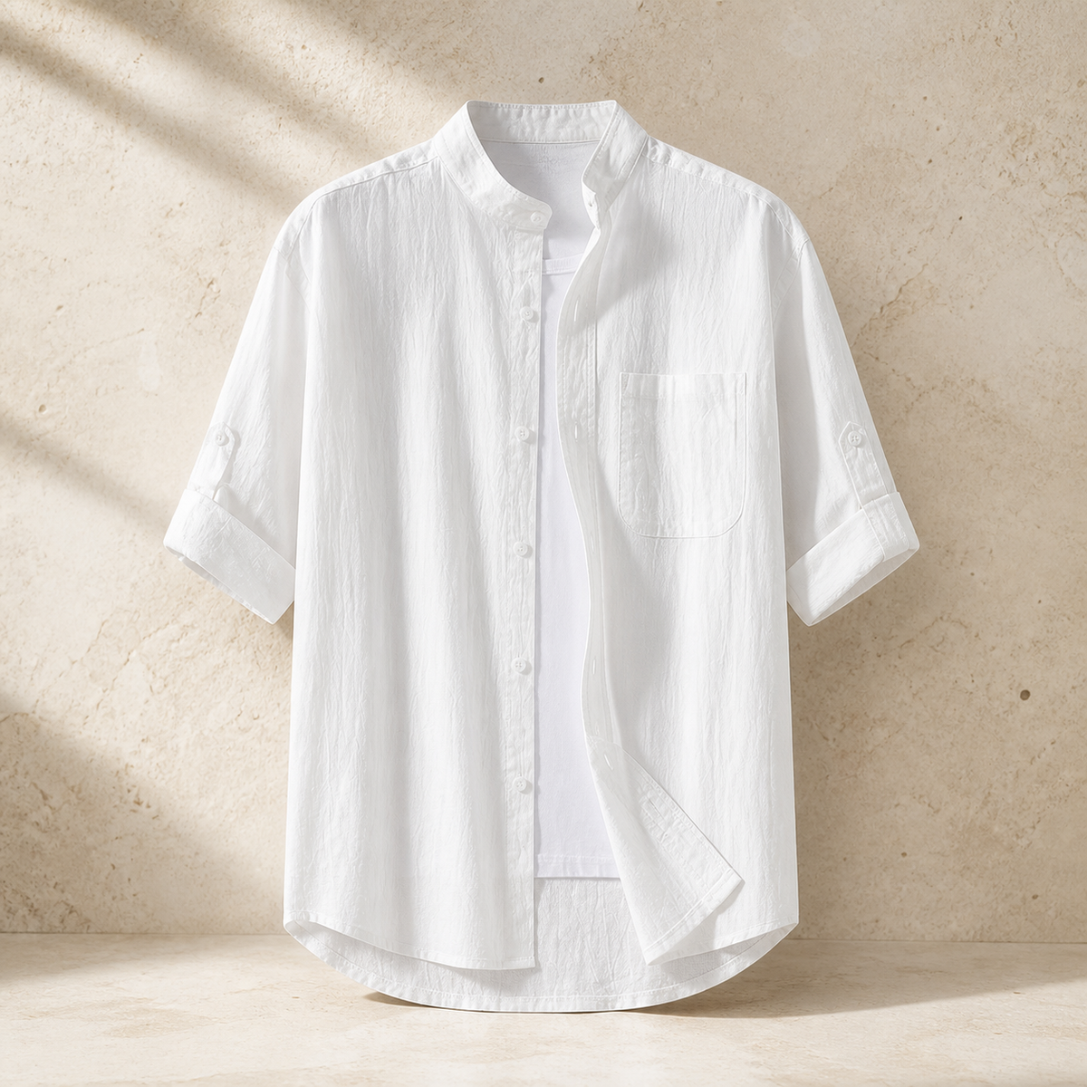 Valenric Relaxed Mid-Sleeve Shirt — capa