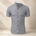 Valenric Contrast Stand-Collar Shirt