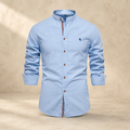 Valenric Heritage Cotton Stand-Collar Shirt