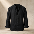 Valenric Riviera Linen Stand-Collar Shirt