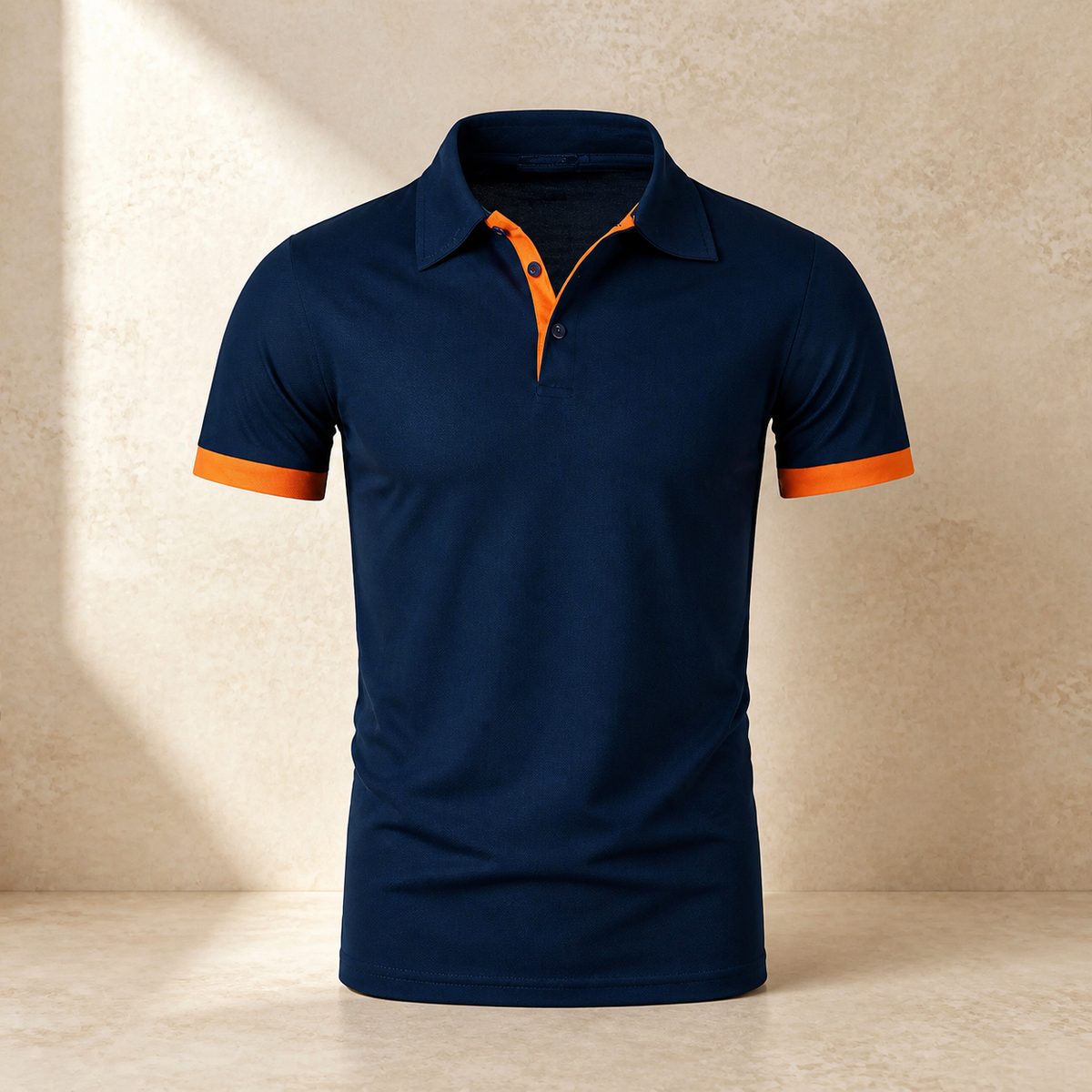 Valenric Contrast Collar Polo — capa