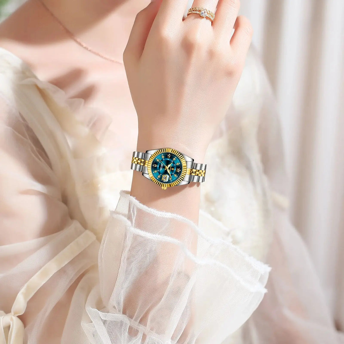Valenric Celeste Steel Watch