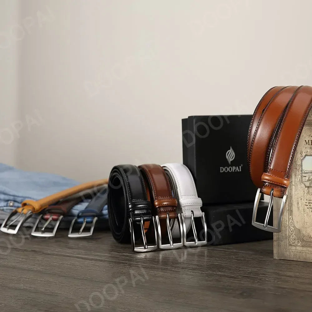 Valenric Long-Size Automatic Leather Belt
