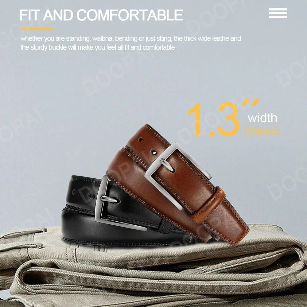 Valenric Long-Size Automatic Leather Belt