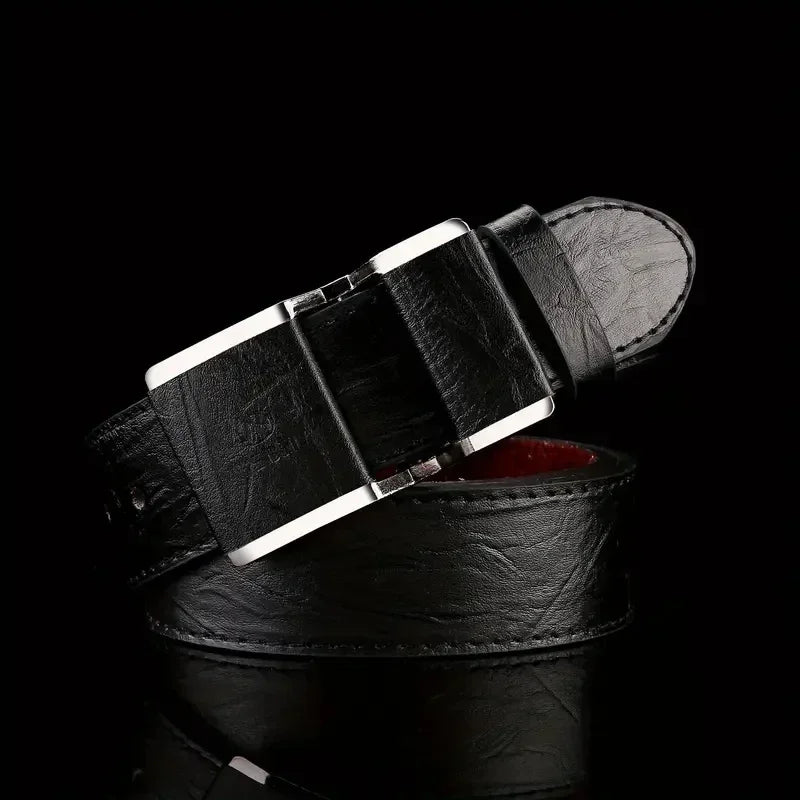 Valenric Smooth-Buckle Business Belt