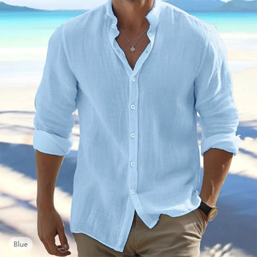 Valenric Riviera Cotton-Linen Shirt