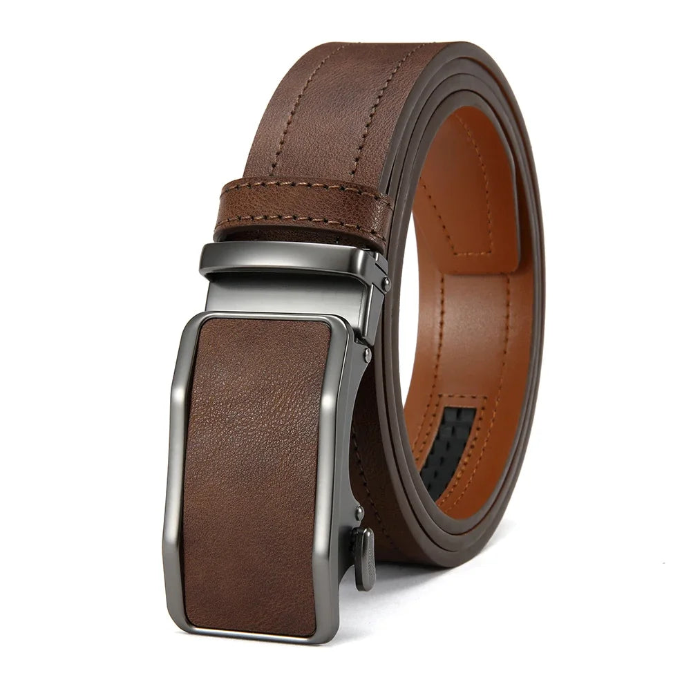 Valenric Ratchet Leather Belt