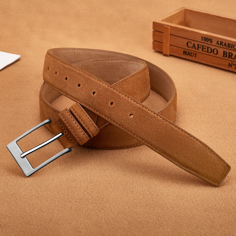 Valenric Suede Plaid Belt