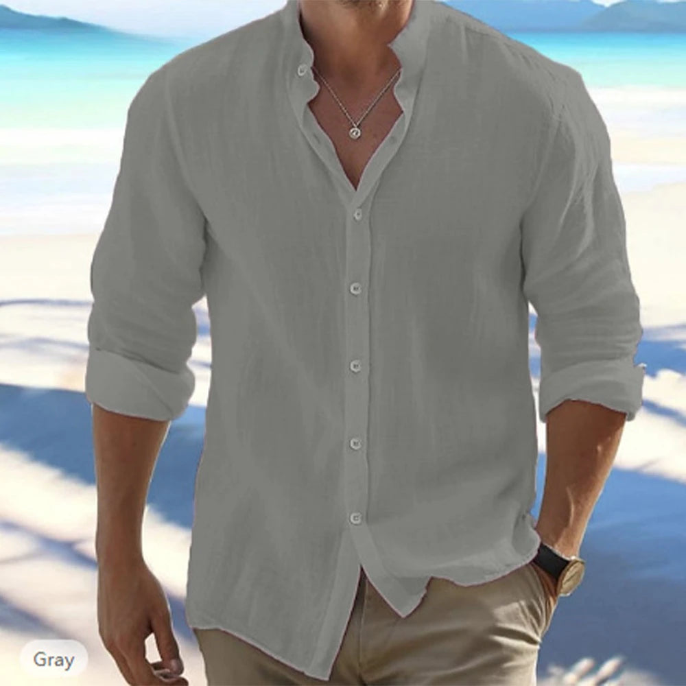 Valenric Riviera Cotton-Linen Shirt