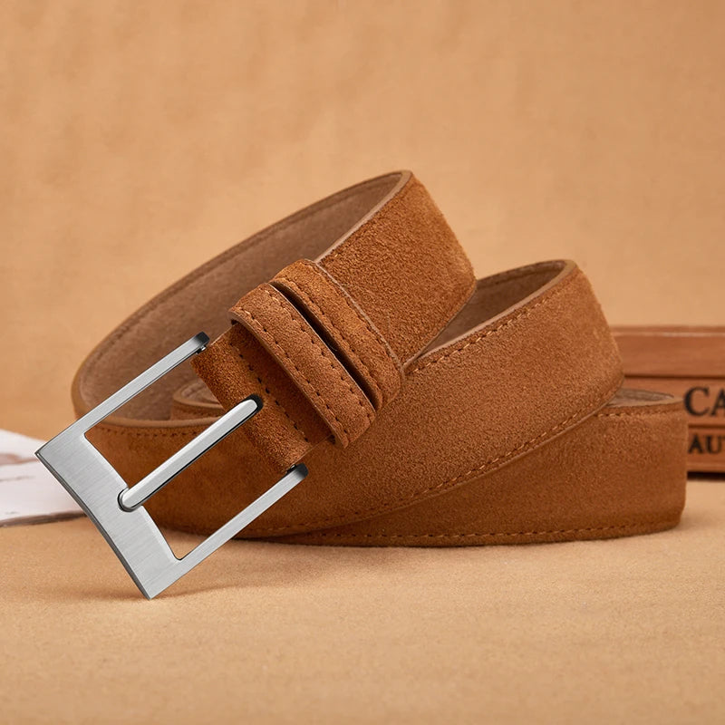 Valenric Suede Plaid Belt