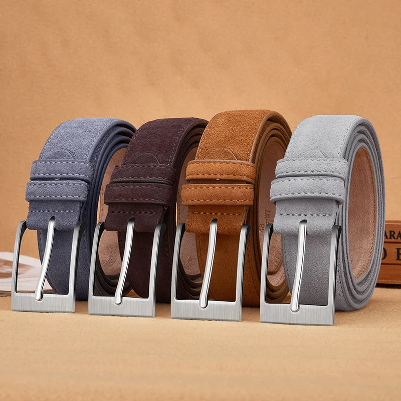 Valenric Suede Plaid Belt