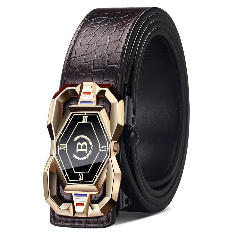 Valenric Croc-Embossed Automatic Belt