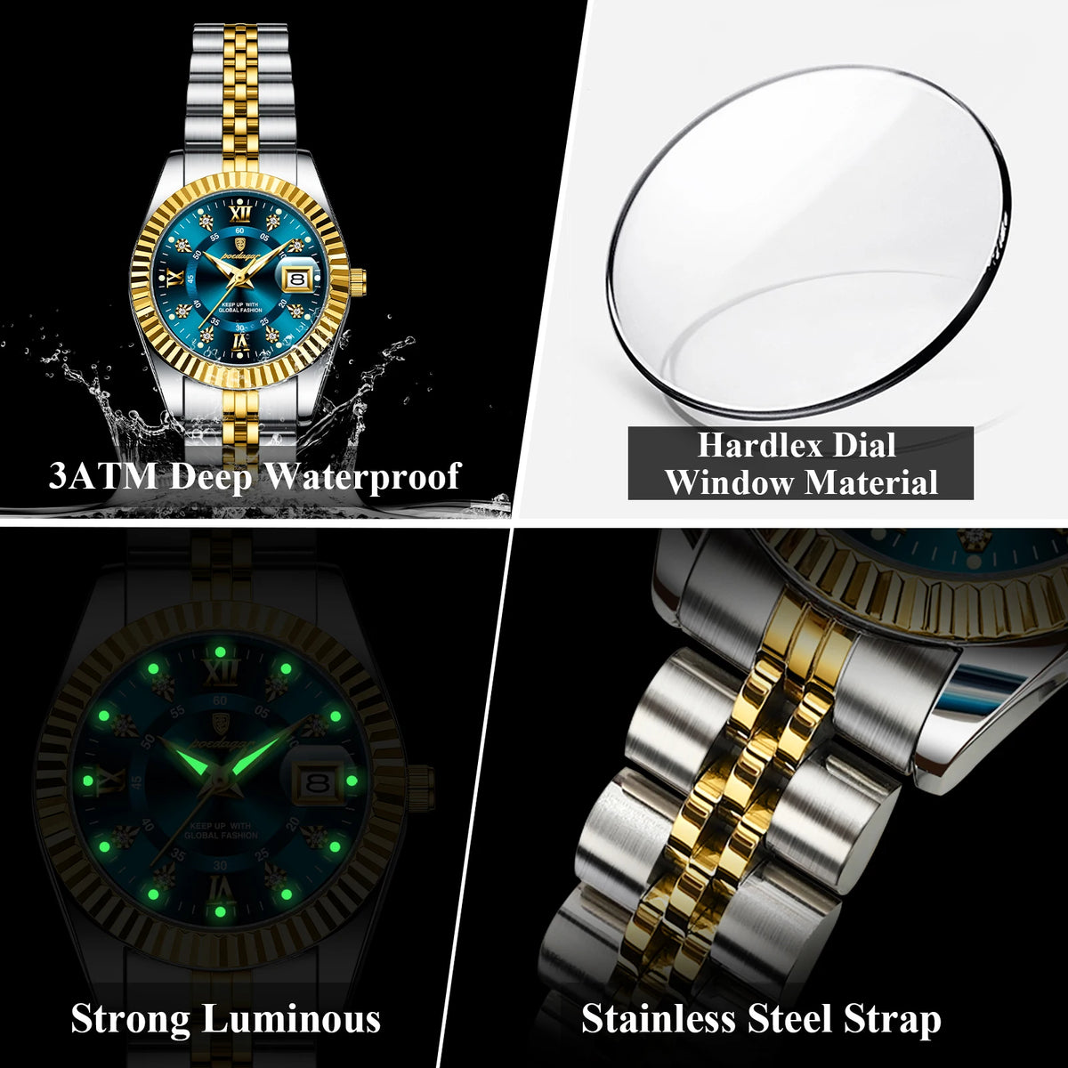 Valenric Celeste Steel Watch