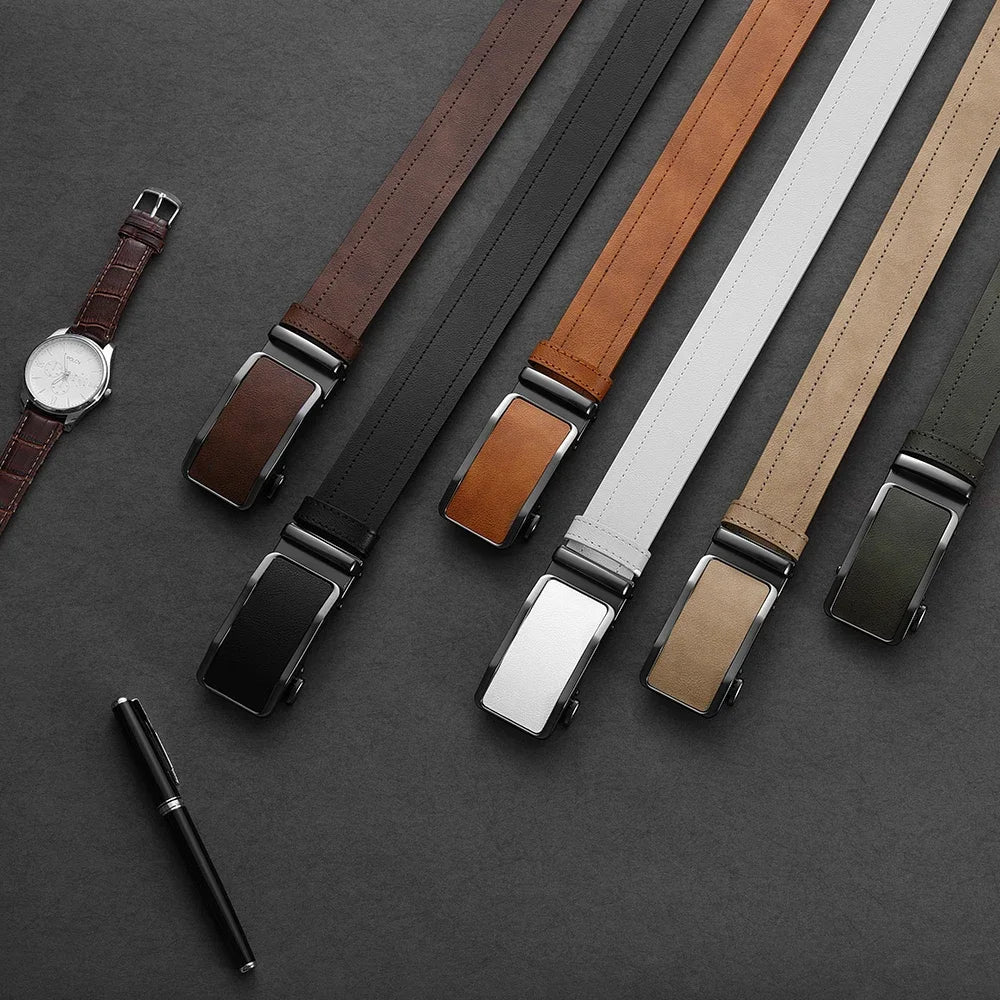 Valenric Ratchet Leather Belt