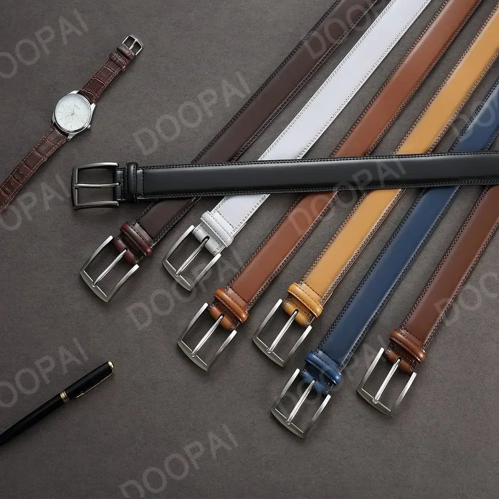 Valenric Long-Size Automatic Leather Belt