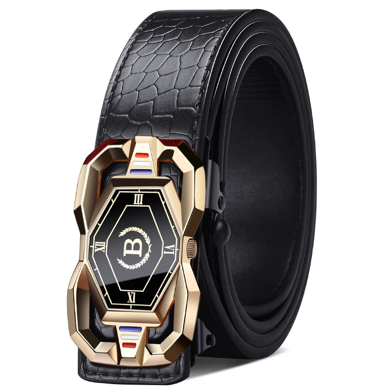 Valenric Croc-Embossed Automatic Belt