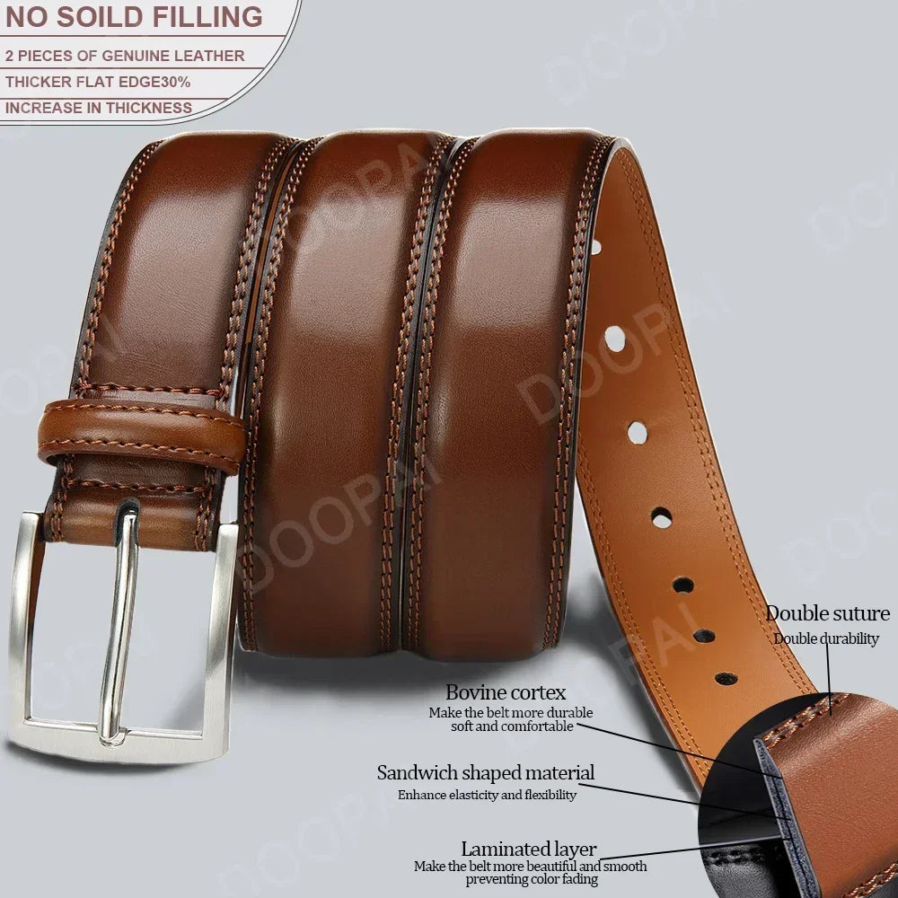 Valenric Long-Size Automatic Leather Belt