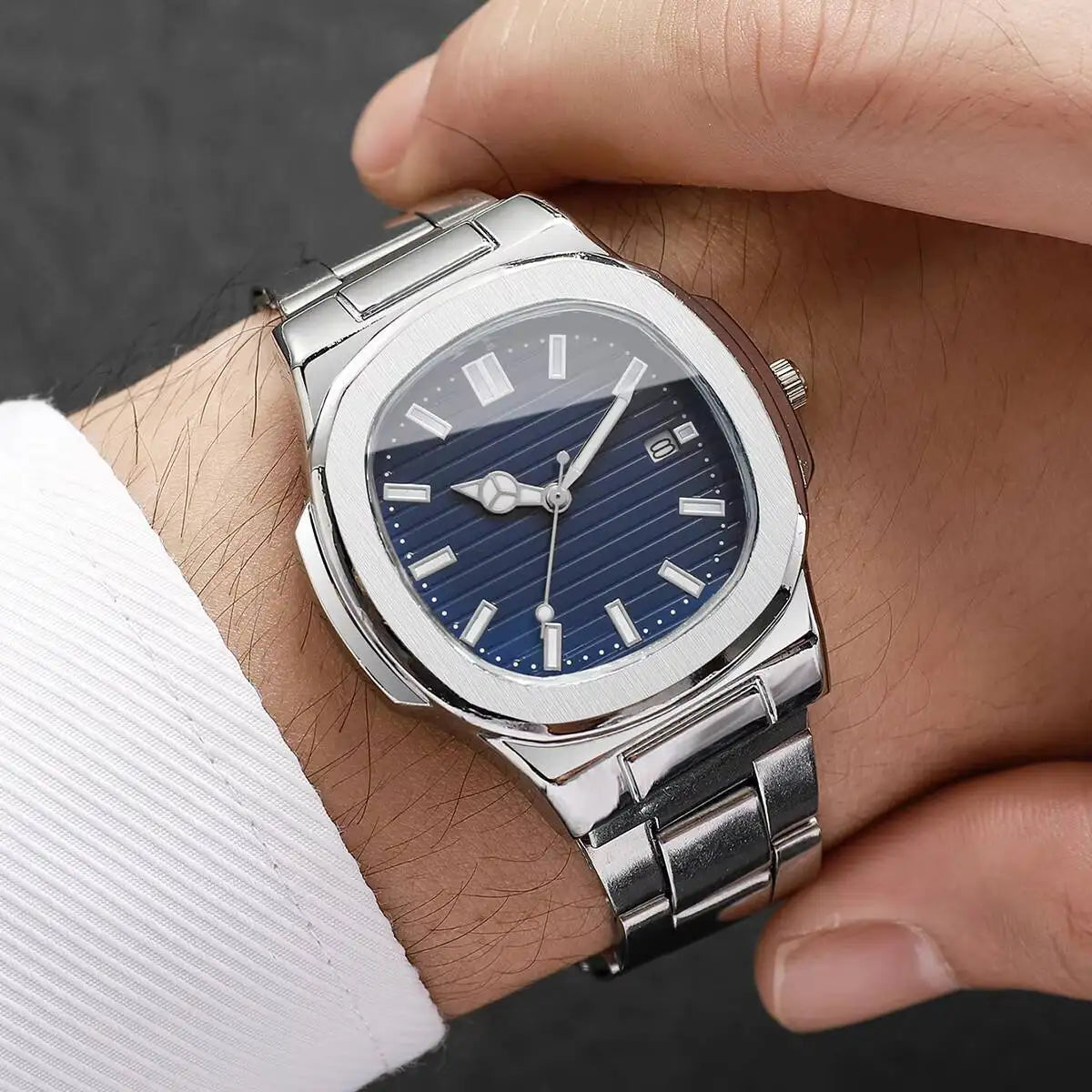 Valenric Celeste Steel Watch