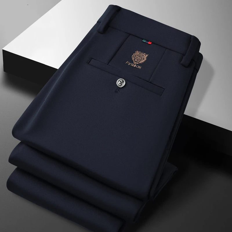 Valenric Tiger Crest Formal Trousers