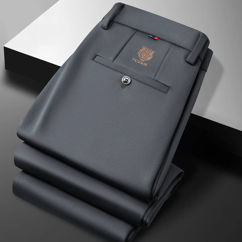 Valenric Tiger Crest Formal Trousers