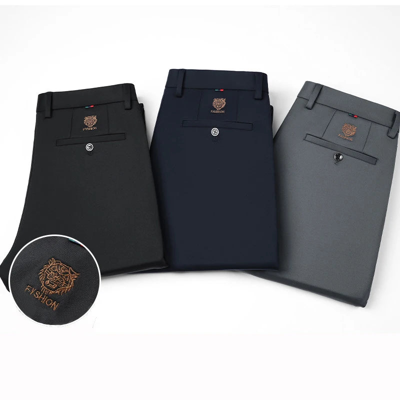 Valenric Tiger Crest Formal Trousers