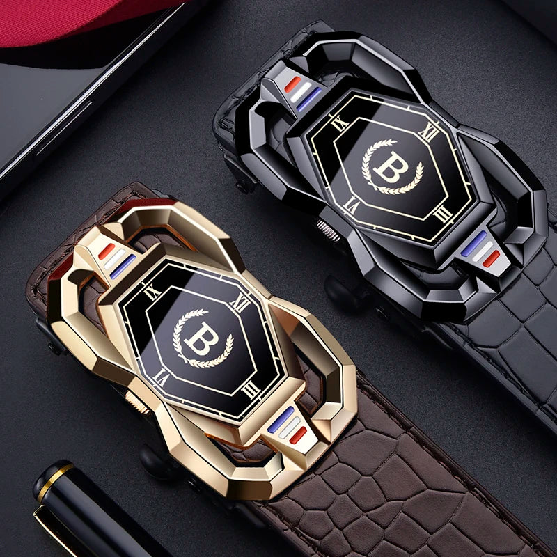 Valenric Croc-Embossed Automatic Belt