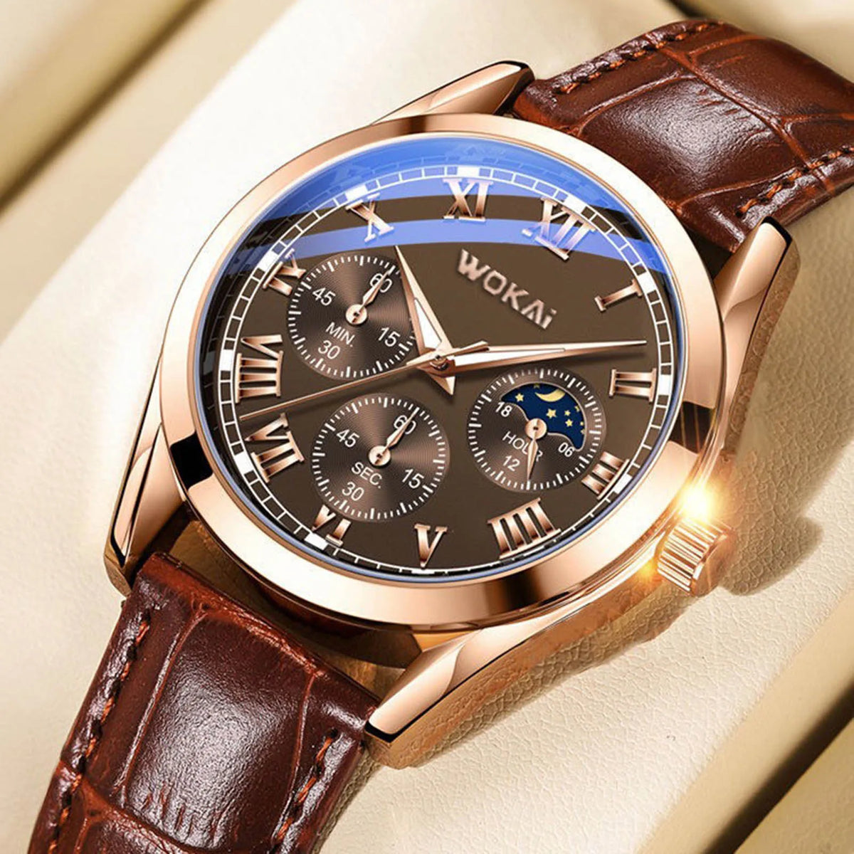 Valenric Calendar Leather Watch
