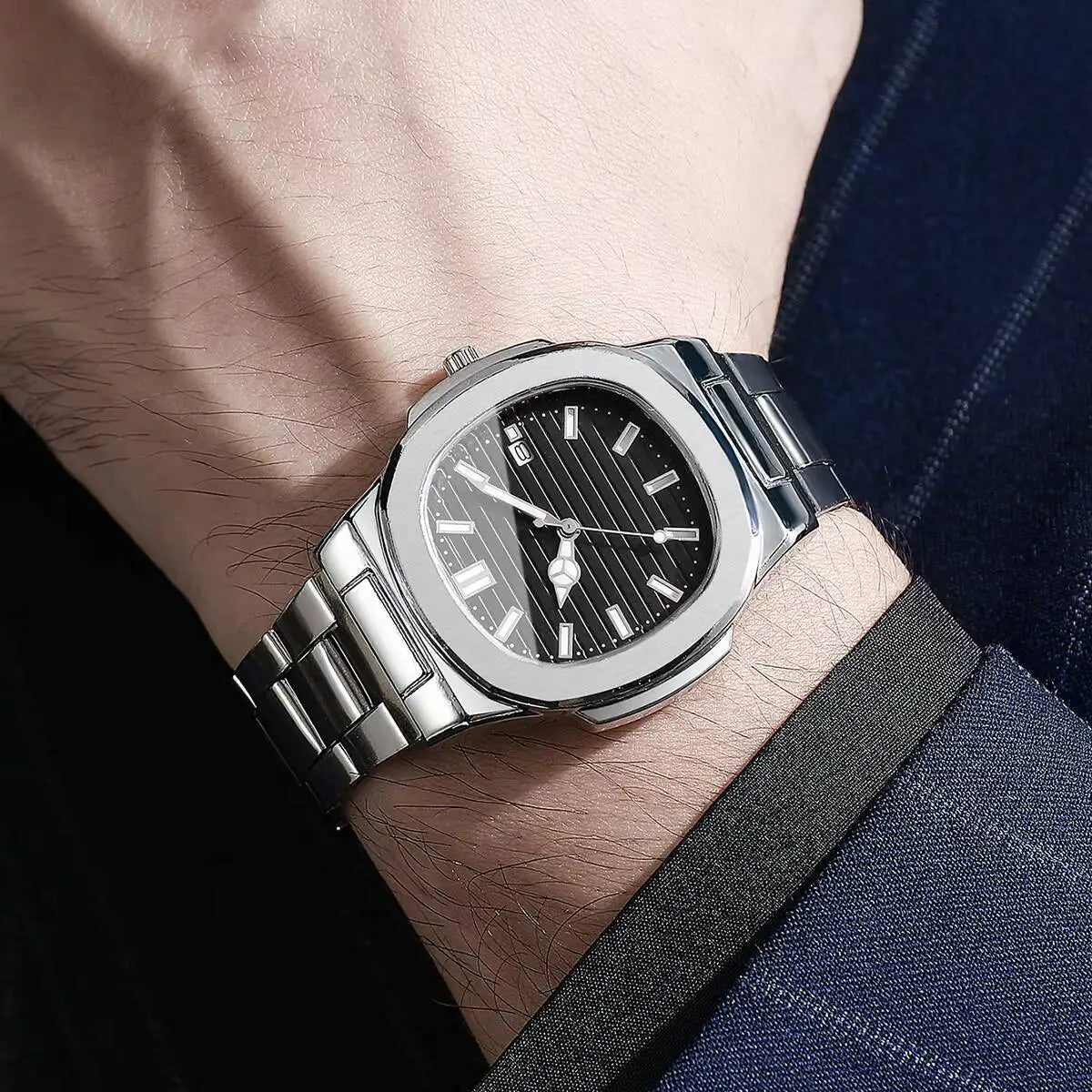 Valenric Celeste Steel Watch