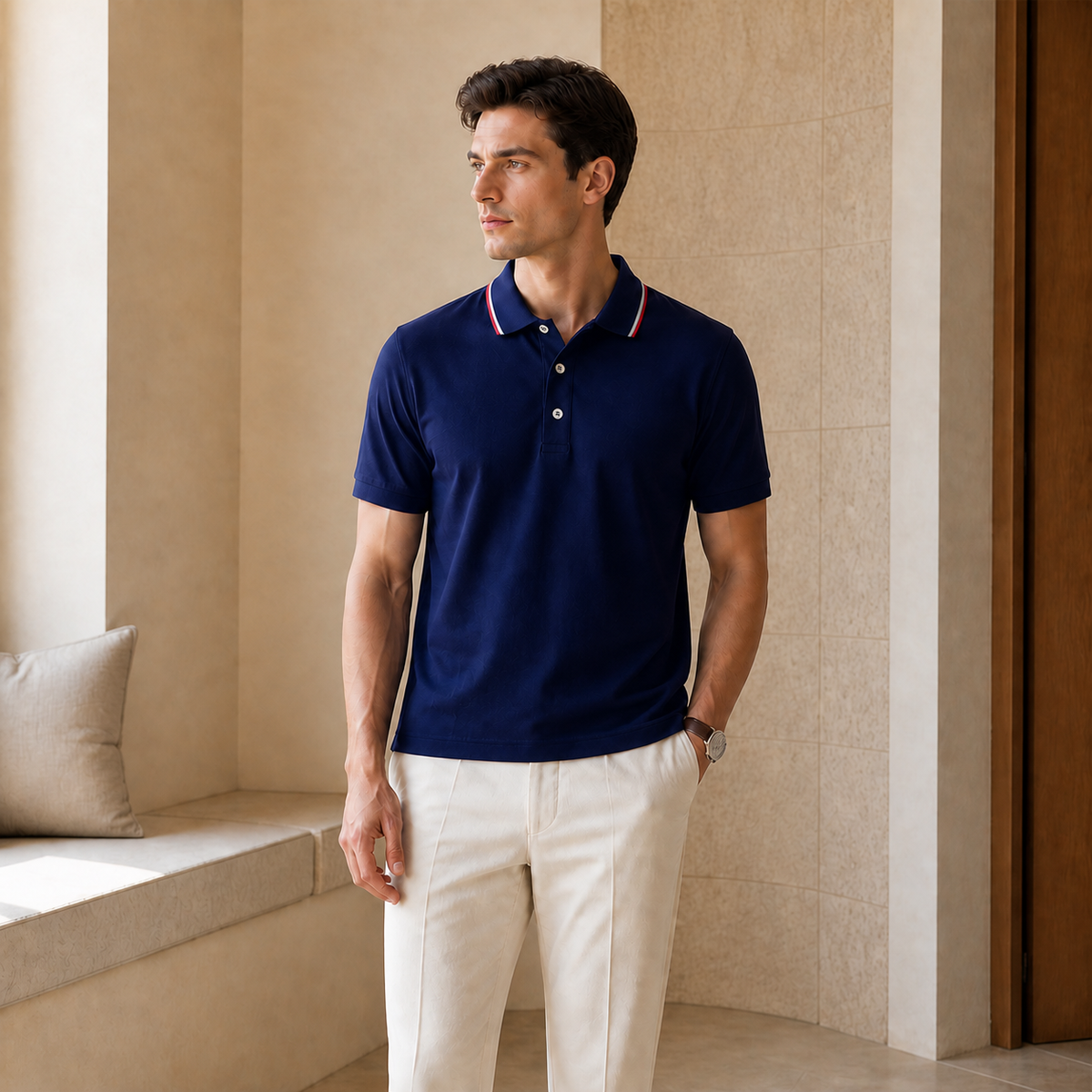 Valenric Essential Summer Polo — Navy