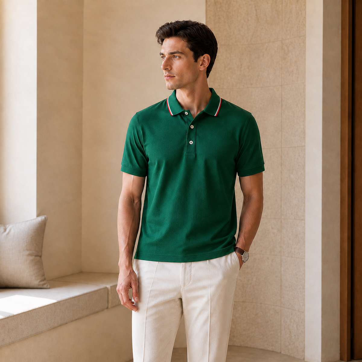 Valenric Essential Summer Polo — Green