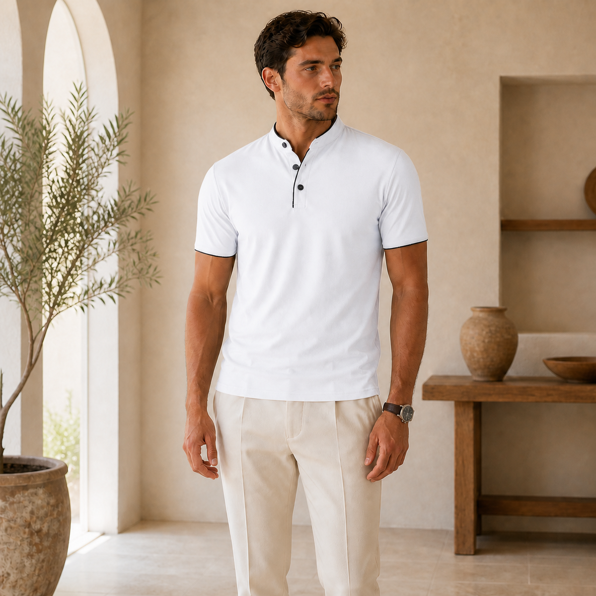 Valenric Everyday Splice Polo — White