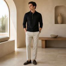 Valenric Mayfair Long-Sleeve Polo — premium lifestyle