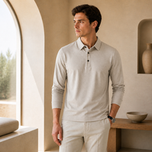 Valenric Mayfair Long-Sleeve Polo — Beige