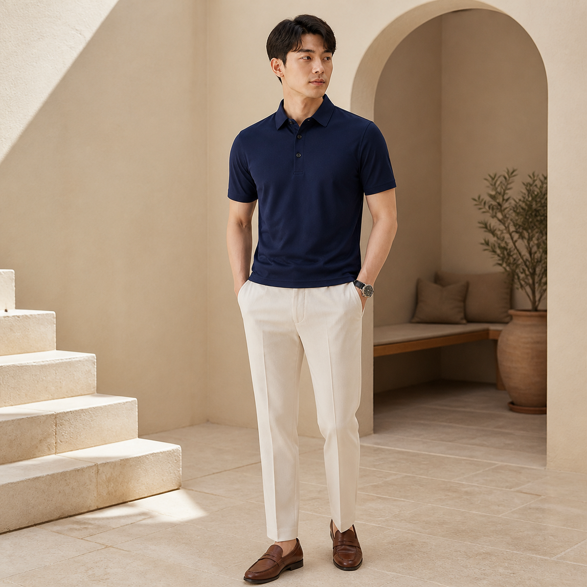 Valenric Modern Business Polo — premium lifestyle