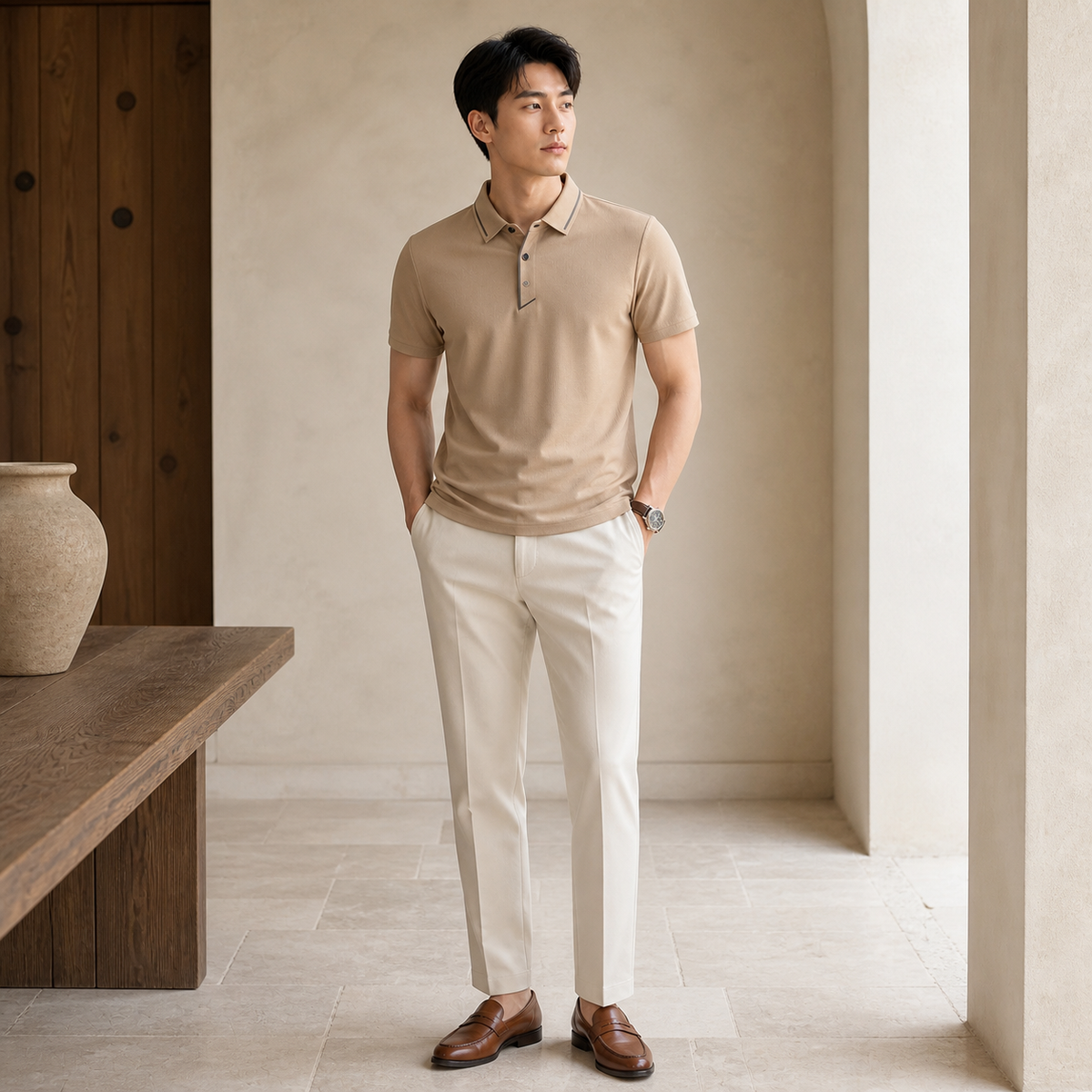 Valenric Seamless Business Polo — premium lifestyle