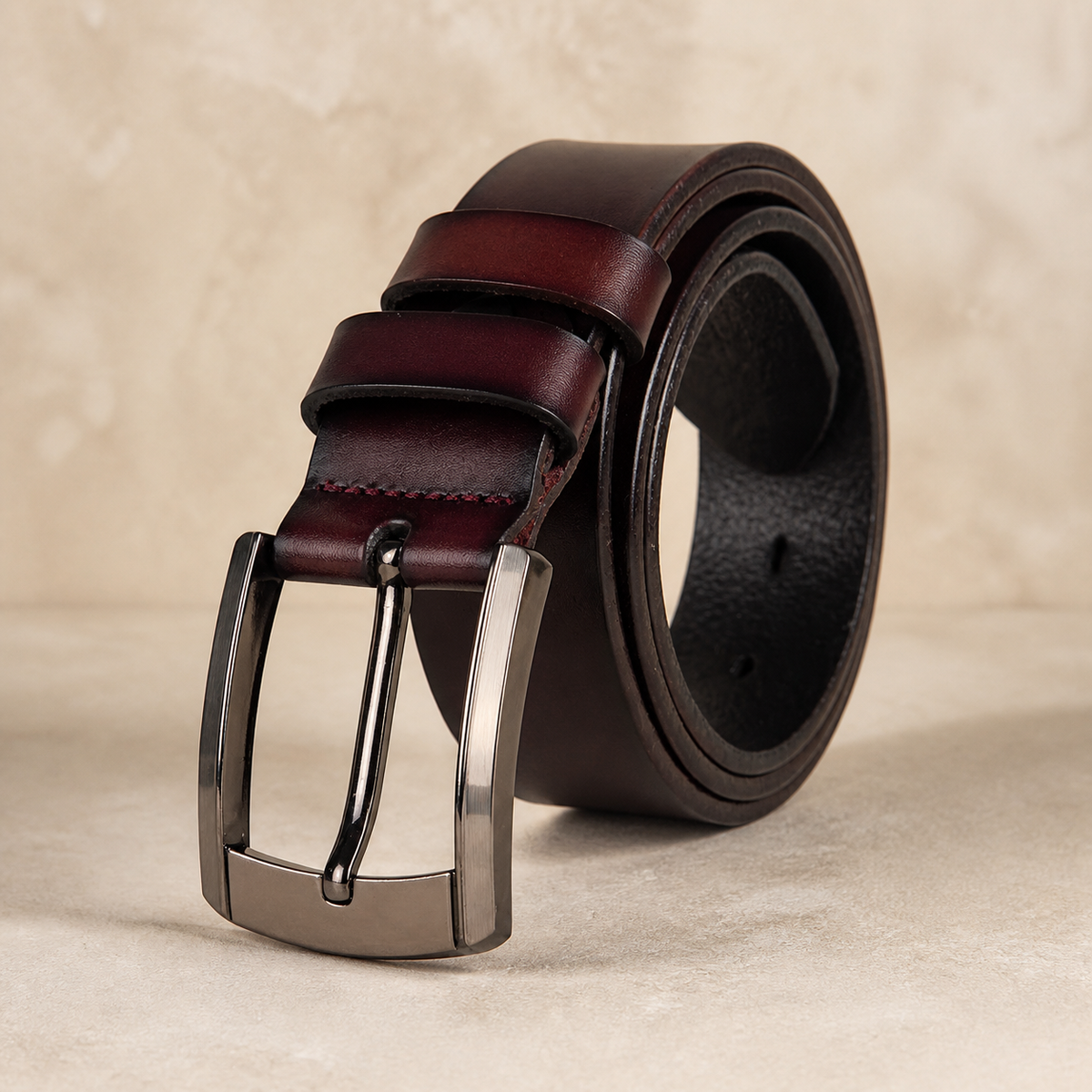 Valenric Western Cowskin Belt — capa