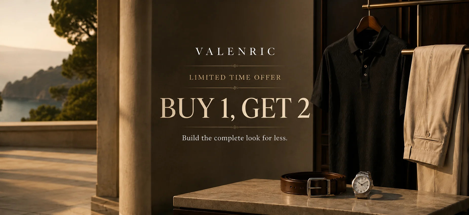 Valenric limited-time menswear offer